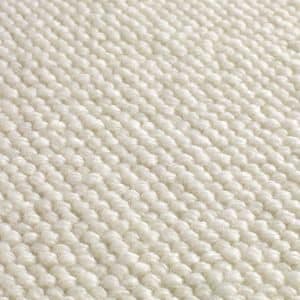 Texture moquette en laine écru